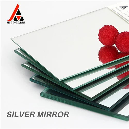 Anpassbares silbernes Spiegelglas
