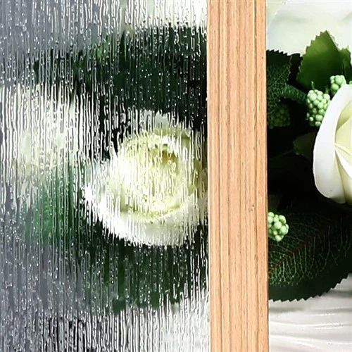 Regen gemustertes Glas