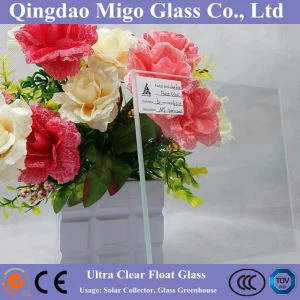 4mm Ultra klares Floatglas für Gemüse Gewächshaus bauen