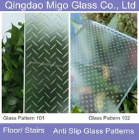 Säure geätztes Anti-Rutsch-Glas für begehbarem Glasboden