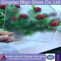 Antireflexbeschichtetes Glas für Photovoltaikmodule