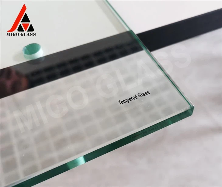 Tempered glass for shower doors